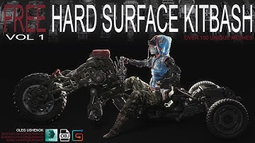 FREE Hard Surface Kitbash (made in Fusion 360)