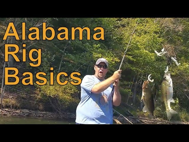How to tie on/set up Alabama rigs for Bass 