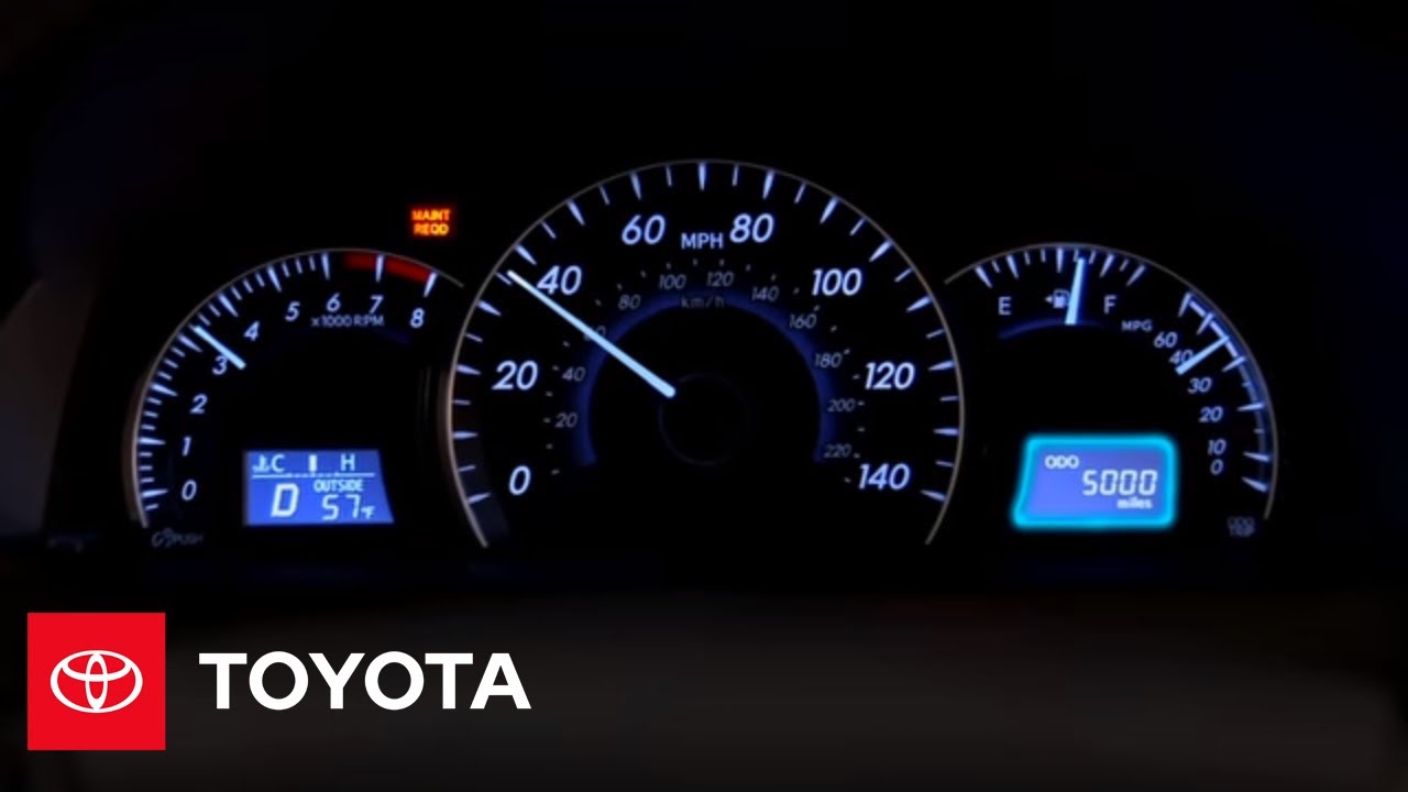 2017 Toyota Camry Dashboard Warning Lights | Shelly Lighting