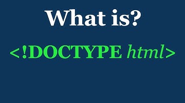 DOCTYPE HTML: A Comprehensive Explanation