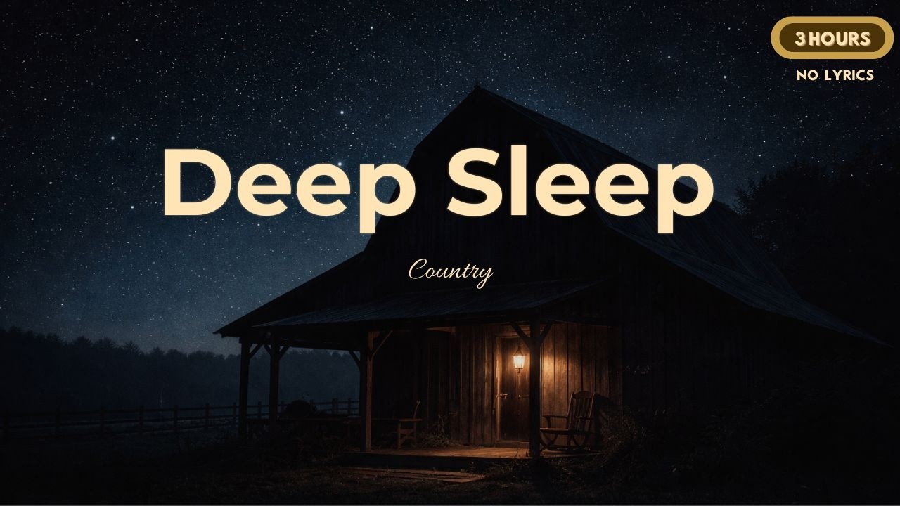 Deep Sleep Country (3 Hours) | Calm Acoustic Guitar for Rest
