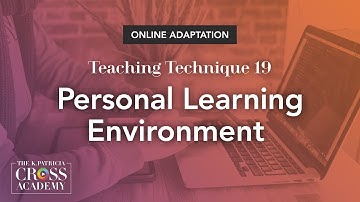 Online Teaching Adaptation: Personal Learning Environment