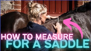 How to measure your horse for a saddle - TAKING A TEMPLATE PART 2