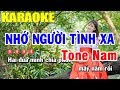 Karaoke Nhớ Người Tình Xa Tone Nam Nhạc Sống | Trọng Hiếu