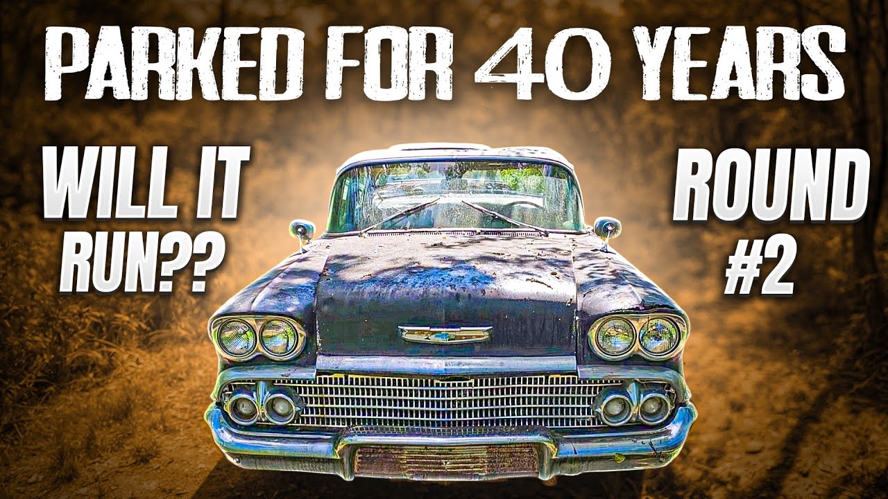 Parked for 40+ Years will It Run??? 1958 Chevrolet Biscayne Round #2