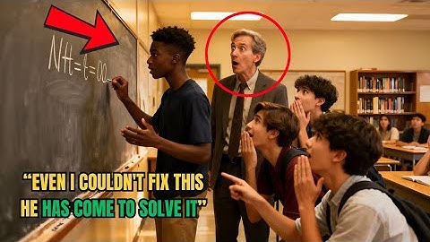 Professor FAILED To Solve His Own Problem—Then A Black Student Raised His Hand to Did The IMPOSSIBLE