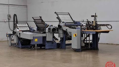 Stahl TF 66 Pile Feed Paper Folder, 16 Fold and Mobile Delivery