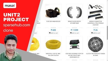 masai school project | masai unit 2 project | cloning of sparsehub.com | construct week project