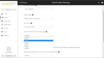 How to Edit Saved Video Settings on Alarm.com Video Cameras