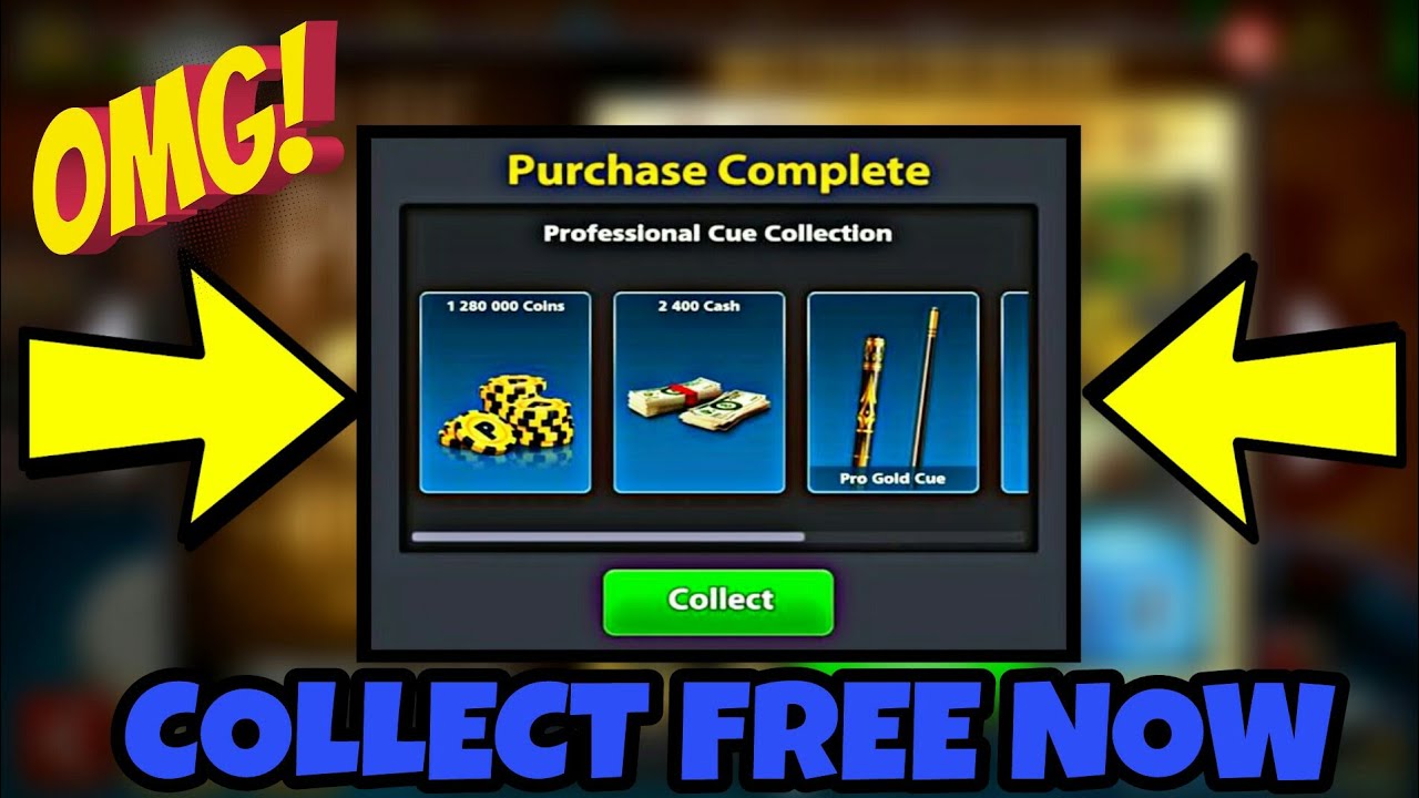How To Get Free 2400 Cash + Free Pro Gold Cue || Collect Now - 