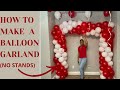 How to make a balloon garland without a stand and balloons to the ceiling tutorial indoor