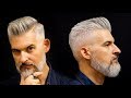 Modern Gentleman's haircut and beard | Men's haircut for 2018