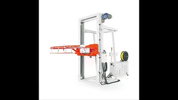 Automatic Horizontal and Verticle Pallet Strapping Machines and Rotary Arm Wrapping Machine youtube