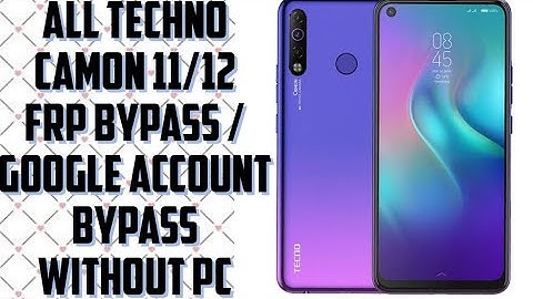 Tecno camon12 frp Bypass || tecno camon 12 google account unlock (2021) (without pc)