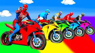 GTA 5: SPIDER-MAN Crashes Down Spiral Tower! The Most Epic New Stunt Race! screenshot 3