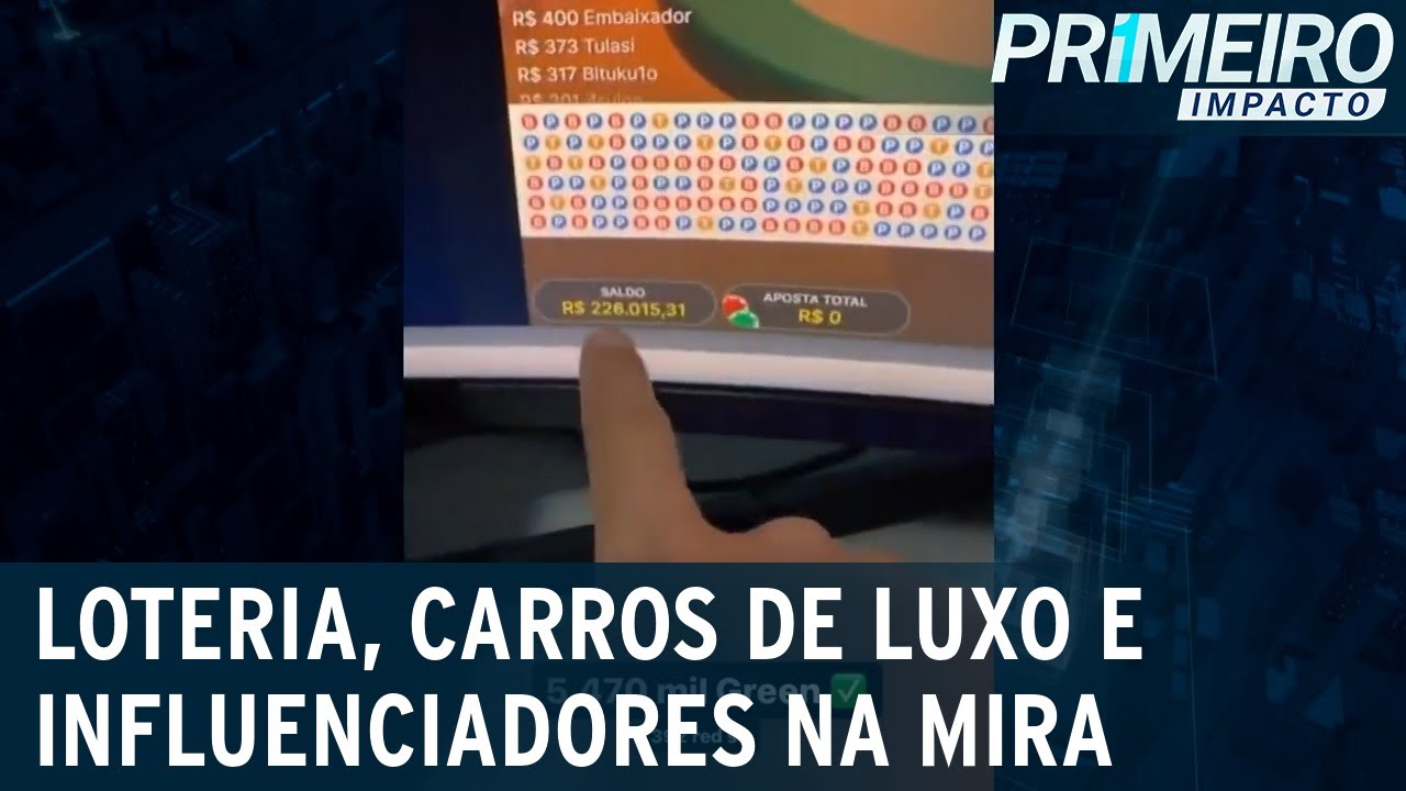 Polícia investiga participação de influenciadores em esquema de loteria |Primeiro Impacto (04/05/23)