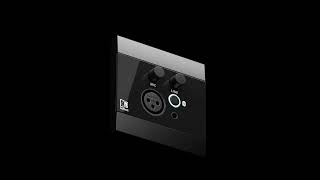 Pannello da incasso universale - ricevitore Bluetooth, 80x80 mm, colore nero Video