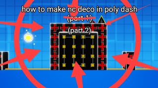 (P2)how to make nc deco in polydash | Roblox Poly Dash