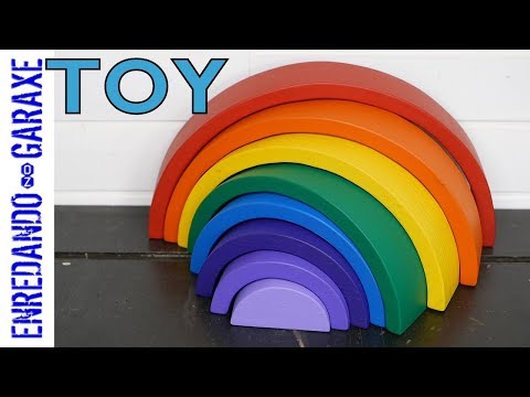 rainbow toy wooden