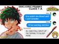 BNHA/MHA Lyric Prank - 'Stitches' (Class 1-A)