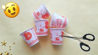 tea cup craft ideas | disposable cup craft ideas | best out of waste