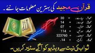 Quran Majeed Ki Dilchasp Maloomat Islamic General Knowledge Sawal Jawab Amazing Quran Recitation