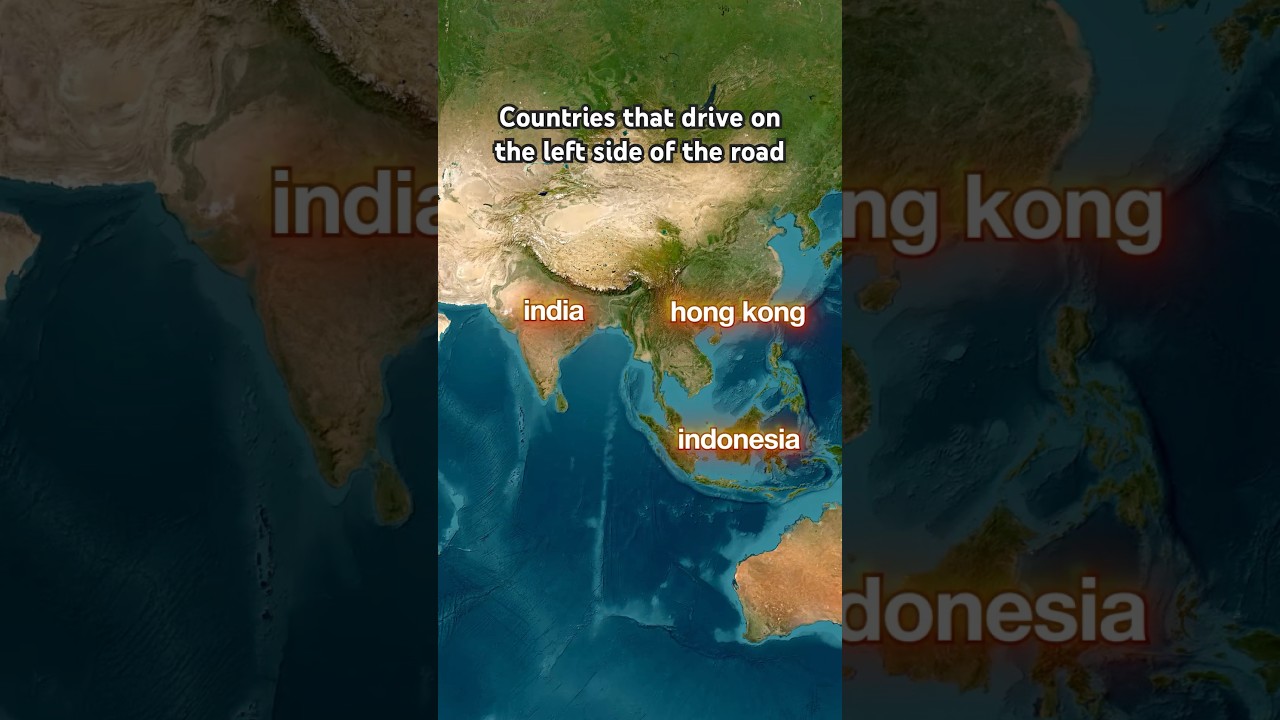 Countries that drive on the left side of the road
