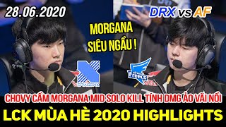 [LCK 2020] DRX vs AF Game 1 Highlights | Morgana đi Mid của Chovy tính sát thương solo kill cực ngầu