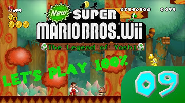 The Legend Of Yoshi - part 09 (100%) [NSMBW custom] - GOING TO THE FOREST !