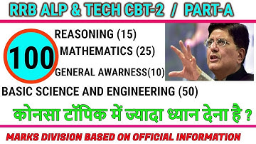 ALP & TECH RECRUITMENT 208 || CBT-2 PART-A MARKS DIVISION ||
