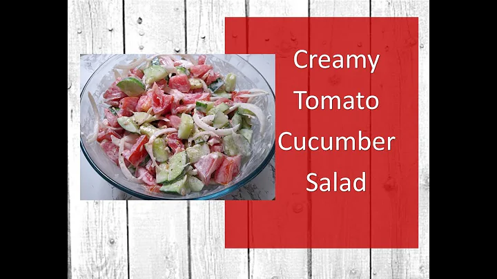 Creamy Tomato Cucumber Salad