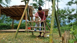 Harvesting fresh corn to sell at the market,Boiling corn to eat,Weeding the banana garden,daily life