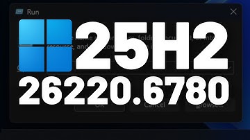 Windows 11 25H2: NEW Dark Mode Run Command, Drag Tray, More Changes  – Build 26220.6780 (KB5067103)