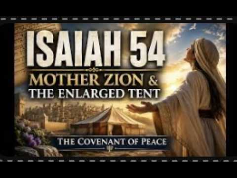 ✨🕊️The Mystery of Isaiah 54  — Mother Zion - the Enlarged Tent & the Covenant of Peace🕊️✨