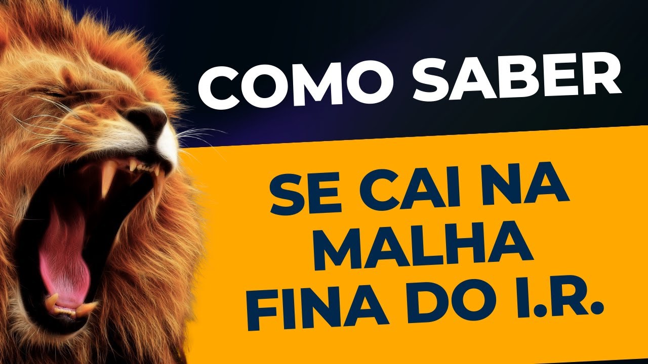 Como consultar se cai na malha fina do Imposto de Renda YouTube