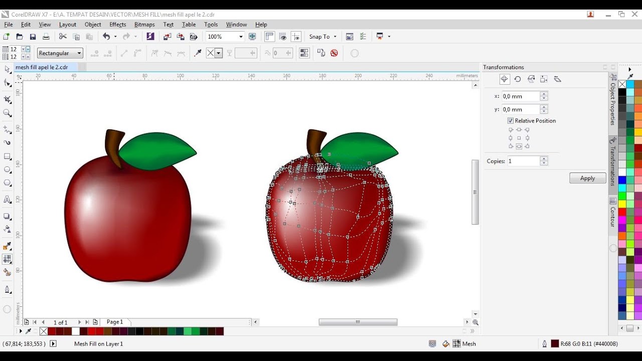 inkscape mesh tool