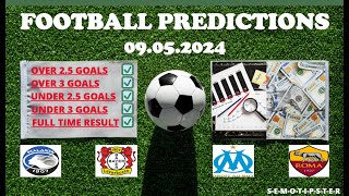 Football Predictions Today (09.05.2024)|Today Match Prediction|Football Betting Tips|Soccer Betting