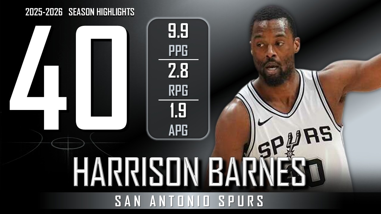Harrison Barnes || 2025-2026 San Antonio Spurs Highlights