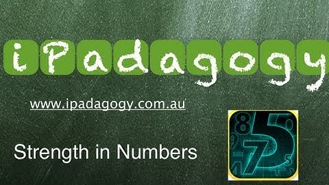 iPadagogy - App Review - Strength in Numbers Tutorial