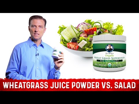QUESTION: How Much Wheatgrass Juice Powder Equals How Much Salad?