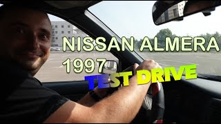 NISSAN ALMERA ניסאן אלמרה 1997 TEST DRIVE IN 2020 (hebrew with eng subs)