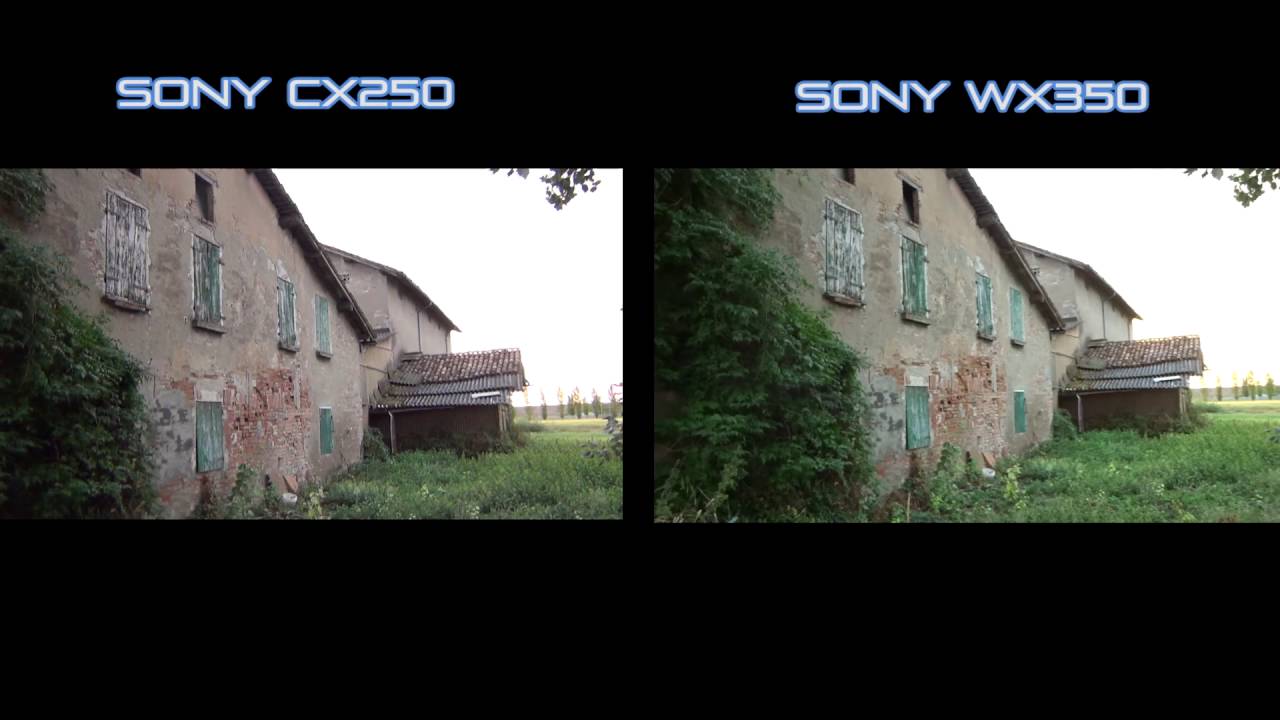 Sony CX250E vs Sony WX350