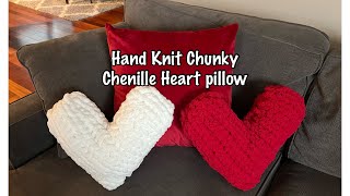 HAND KNIT A CHUNKY HEART PILLOW by Brenda Kay 6,533 views 1 year ago 21 minutes