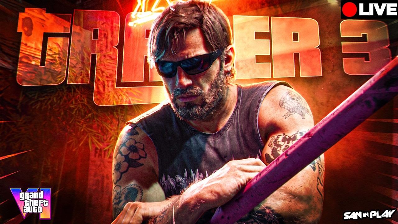 GTA 6: CONTAGEM REGRESSIVA para o TRAILER 3... - Novas pistas dos BASTIDORES! (LIVE) #gta6
