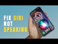 Fix Siri not speaking | Apple Intelligence not Talking