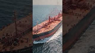 This Giant Ship Rules the Ocean 😳 #OilTanker #Ships #Ocean #Cinematic #4K #Shorts #ViralVideo