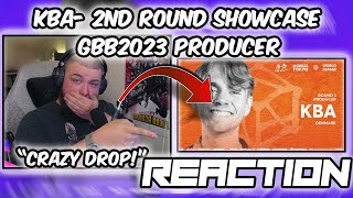 DROP WENT STUPID! | KBA 🇩🇰 | GRAND BEATBOX BATTLE 2023: | Producer Showcase Round 2 (REACTION!!)