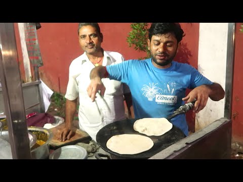 35 Years Old Famous Pulka Center | Sri Ambica Pulka | Rajahmundry |3 pulka + 2 curry #streetfoodzone | Street Food Zone