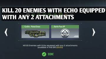 KILL 20 ENEMIES WITH THE ECHO EQUIPPED WITH 2 ATTACHMENTS POINT BLANK CALL OF DUTY MOBILE COD MOBILE