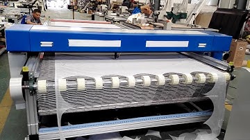 Máy cắt tự động bằng tia LASER chuyên dụng cắt vải ngành may dài tới 12 mét